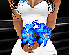 {r} Blue Wedding Bouquet