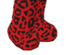 Red Cheetah print boots