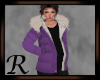 Winter Fur Puffer Purple