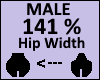 Hip Scaler 141% Male