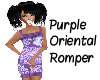 Purple Oriental Romper