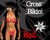 Cross Bikini Red