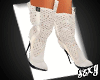 (X)White Summer boots