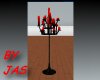 Red & Black Candle Stand