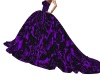 black & purple ball gown