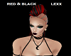 Red & Black Lexx Hair