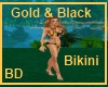 [BD] Gold&Black Bikini