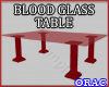 Demon Red Glass Table
