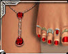 Red Pretty Toes n Anklet