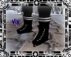 Black Ice Skates W/Socks
