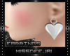 *MD*Silver Heart-earring