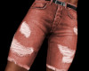 Coral Rust Jean Shorts
