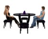 Purple Accent Table/Seat
