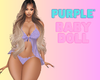 Purple Babydoll Lingerie