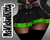 Black & Lime Green Skirt
