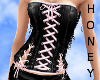 *h* Leather Corset BPink