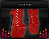 Red PVC Boots
