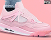 $. 4's Sneakers Pink s/b