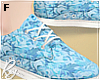 Blue Floral Shoes