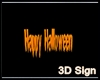 W ! Halloween 3D Sign 2