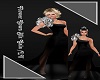 LV/Flower Gown Blk Gala