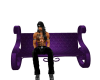 purple wedding bench