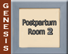 Postpartum Room 2 Sign
