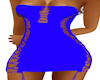 Laced up Dress RL Blue