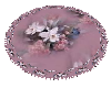 White Orchid Round Rug