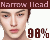😊98% narrow head