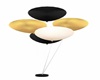 blk/ cream gold balloons