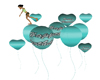Teal Balloon Animated