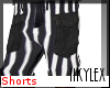 B] Striped Shorts .