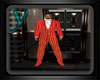 Full Red PinStripe Suit