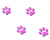 Puppy Paw Prints in Pink