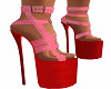 Pink Strappy Red Bottoms