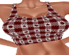 Maroon Gingham  Crop