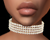 4 Rows Pearls Collar