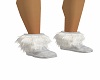 white furr ugg boots
