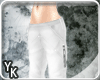 [YK] Gaucho pants white