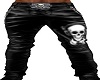 leather skull pants