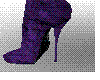 Purple stilleto boots