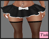 black skirt w/hose