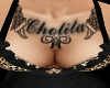 Cholita Chest Tattoo