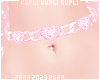 $K Valentine Belly Chain