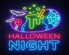 Neon Halloween Sign