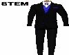 STEM 3PC Suit Black Blue