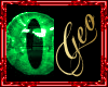 Geo Night Eyes Green M