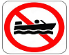 No Boats Sign