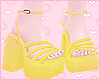 Block Sandals Yellow